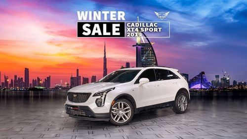 Cadillac XT4 AED 1,500 P.M | 2019 CADILLAC XT4 SPORT | LOW KM | TWO YEARS  WARRANTY | PANORAMIC VIEW | FSH | GCC