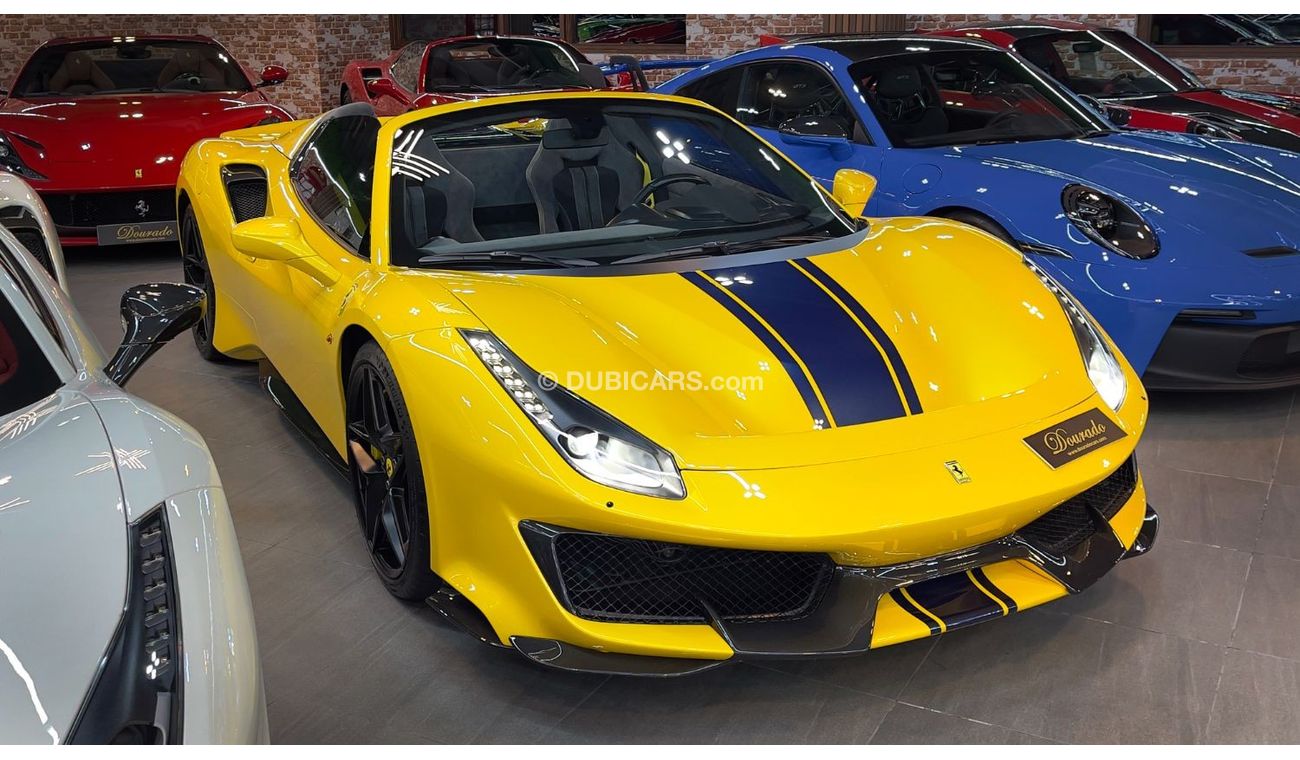 فيراري 488 Pista Spider | 2020 | Giallo Modena | Full Carbon Fiber | 720 HP