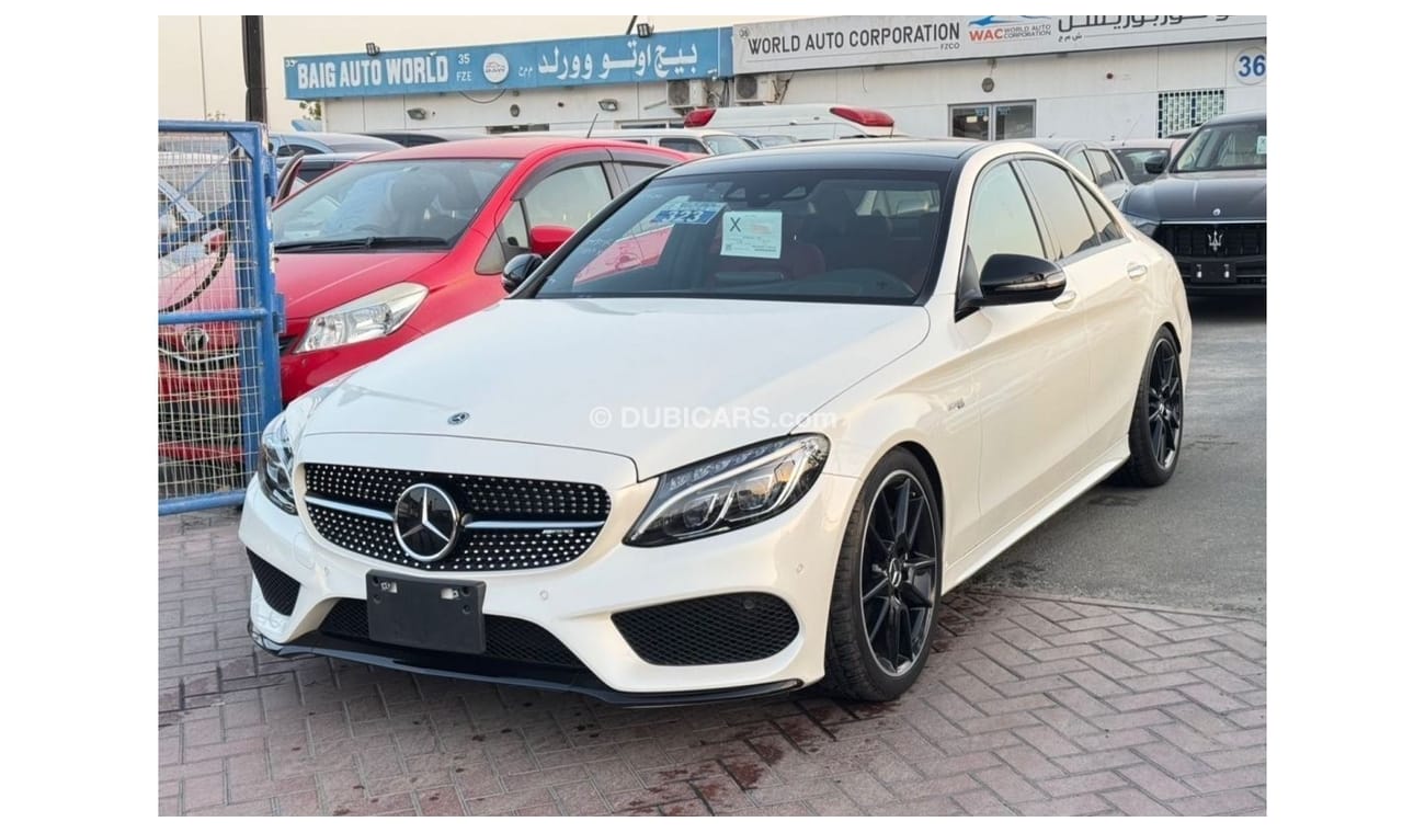 Mercedes-Benz C 43 AMG MERCEDES C43 2018 WHITE INSIDE RED JAPAN IMPORT WITH LOW MILLAGE