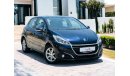 Peugeot 208 Active Plus AED 420 PM | PEUGEOT 208 2019 | GCC SPECS | 5 DOOR HATCHBACK | MINT CONDITION