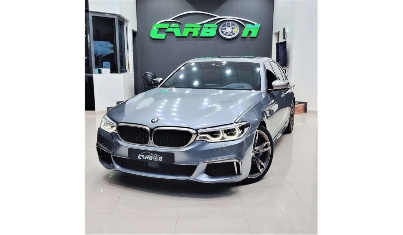 BMW M550i BMW 550I XDRIVE 2019 GCC UNDER WARRANTY SERVICE CONTRACT FROM THE AGENCY IN PERFECT CONDITION