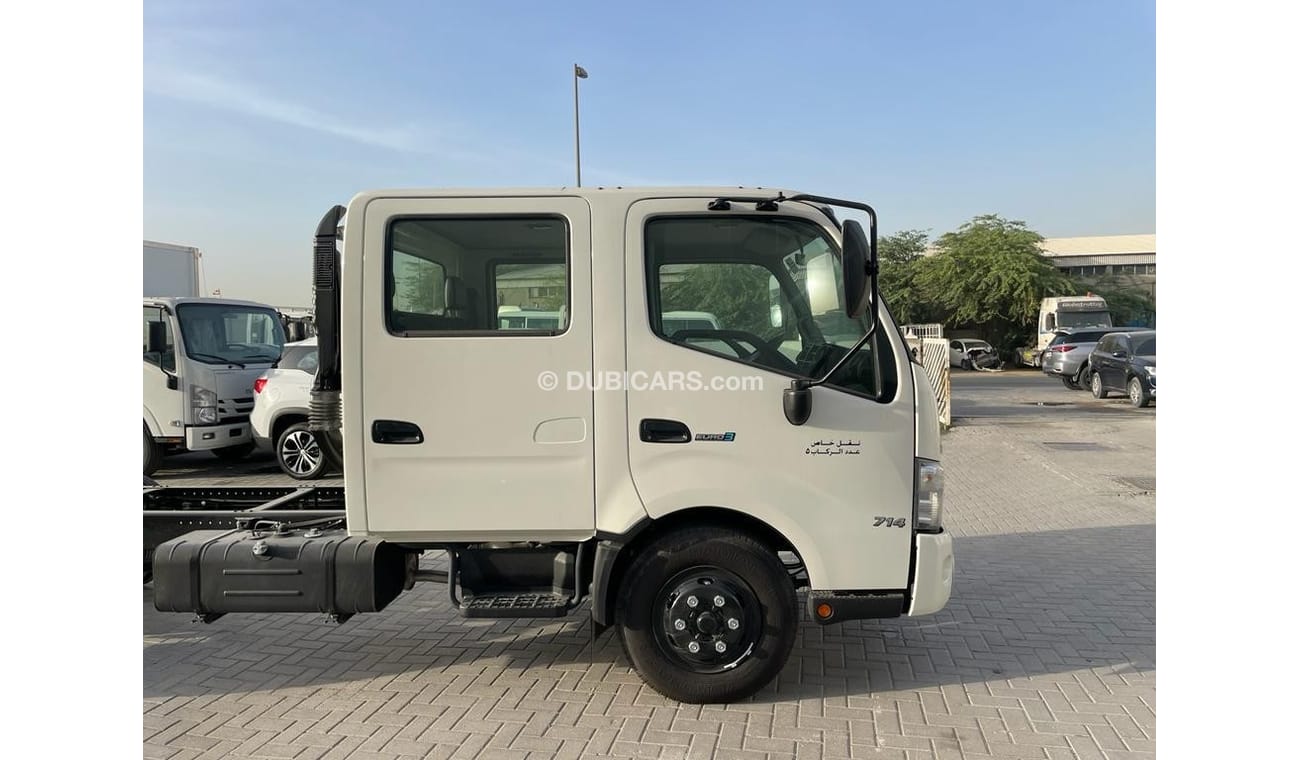 Hino 300 Hino 714 Double Cab Chassis with Turbo & ABS  4.2 TON