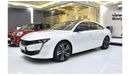 Peugeot 508 EXCELLENT DEAL for our Peugeot 508 GT ( 2023 Model ) in White Color GCC Specs