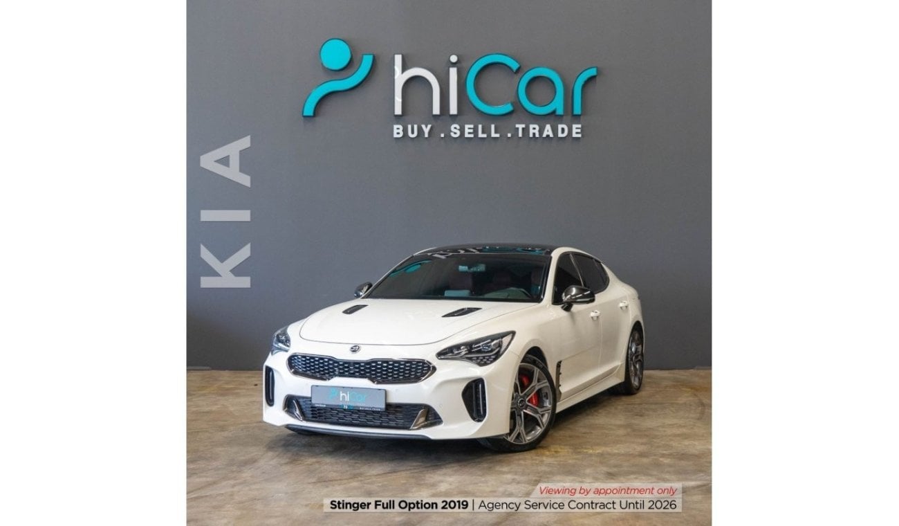 Kia Stinger Full Option AED 1,456pm • 0% Downpayment • GT • Agency Service contract until 2026