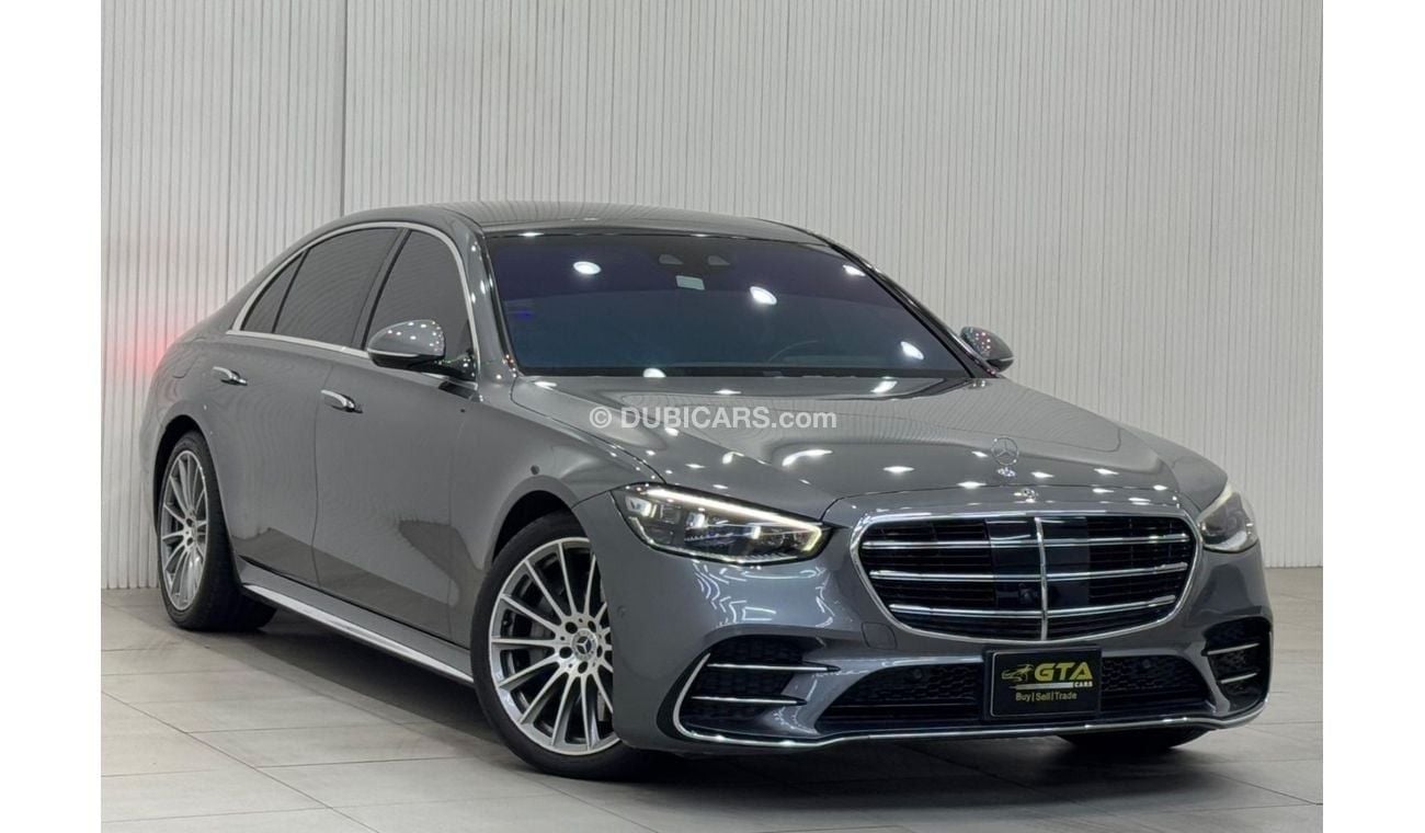 مرسيدس بنز S 500 4MATIC 3.0L 2021 Mercedes S500 4MATIC, One Year Warranty, Full Service History, GCC