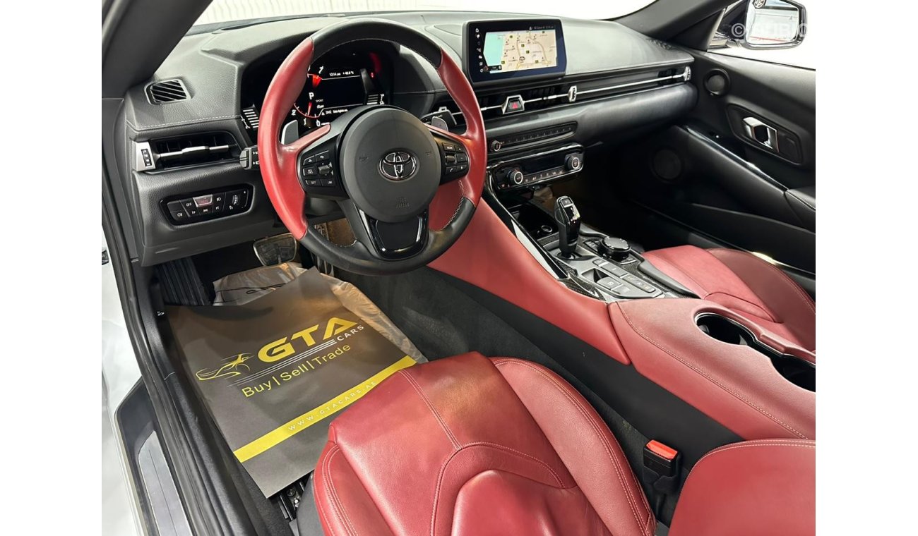 Toyota Supra GR 2021 Toyota Supra, July 2024 Toyota Warranty, Full Toyota Service History, GCC