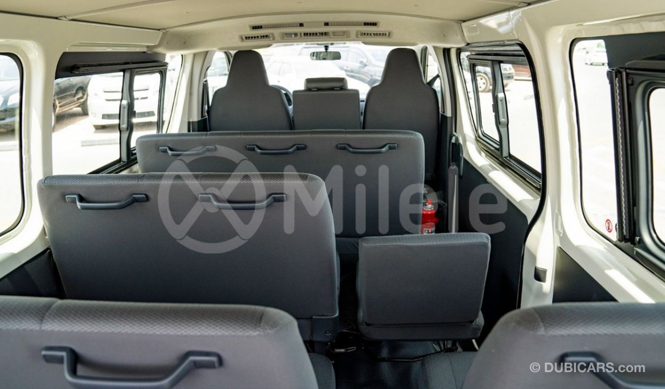 Toyota Hiace STD 2.5L DIESEL 15-SEATER: 15" STEEL RIMS, FABRIC SEATS, A/C, DUAL AIRBAGS