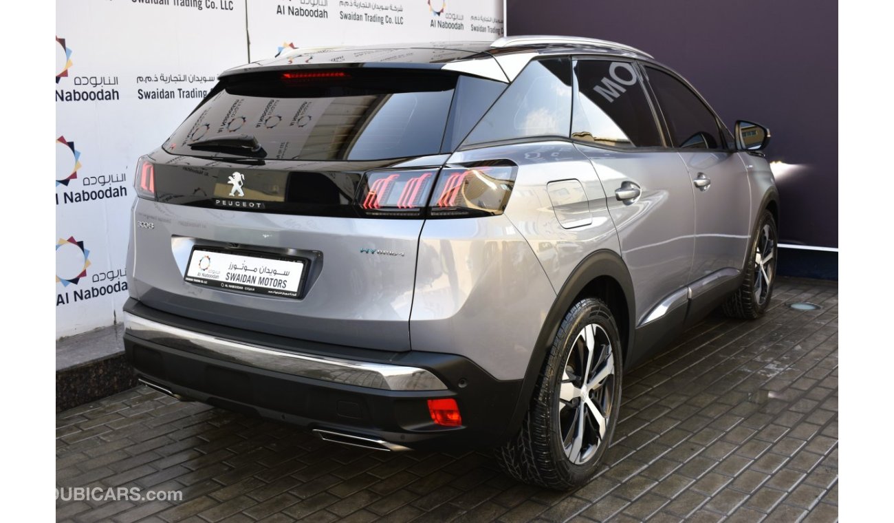 Peugeot 3008 AED 1599 PM | 1.6L GT PHEV FROM AN AUTHORIZED DEALER MANUFACTURER WARRANTY UP TO 2027 OR 100K KM