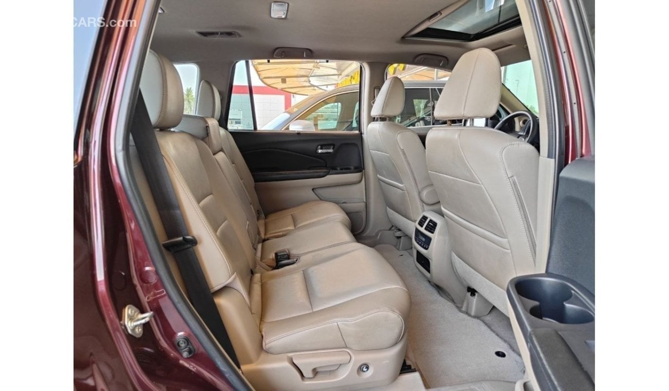 هوندا بايلوت AED 1,500 P.M | 2016 HONDA PILOT TOURING 3.5L | 280 HP | 4WD | SUNROOF | 7 SEATS | GCC