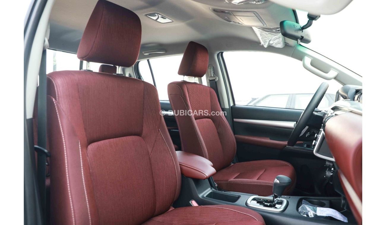 تويوتا هيلوكس 2025 TOYOTA HILUX GLXS 2.7 - SUPER WHITE inside MAROON | Export Only