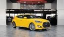 Hyundai Veloster AED 850 P.M | 2016 HYUNDAI VELOSTER TURBO 1.6L | GCC | PANORAMIC ROOF