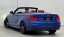 بي أم دبليو 220 M-Sport 2.0L 2018 BMW 220i M-Sport Convertible, Warranty, Full Service History, Low Kms, GCC