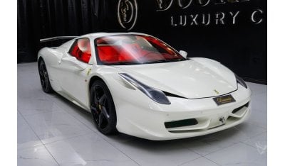 Ferrari 458 Spider | Italia | Type F142 | Used | 2014 | White Bianco Avus