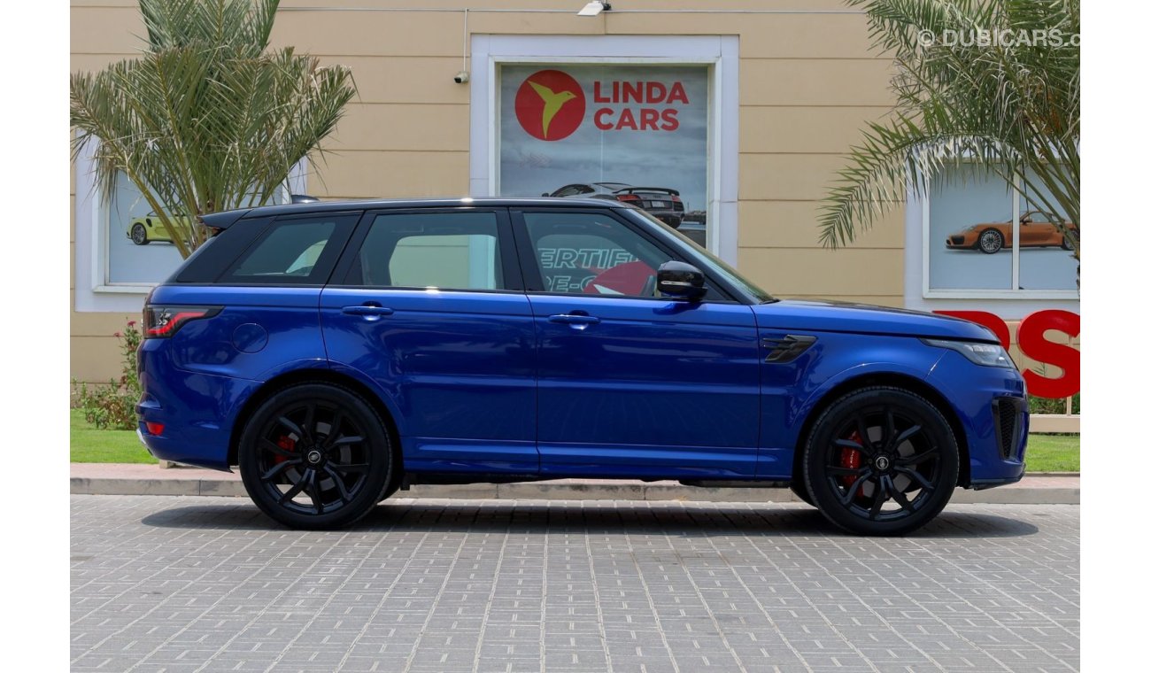 لاند روفر رينج روفر سبورت (آخر) Range Rover Sport SVR 2019 GCC under Agency Warranty and Service Contact with Flexible Down-Payment/