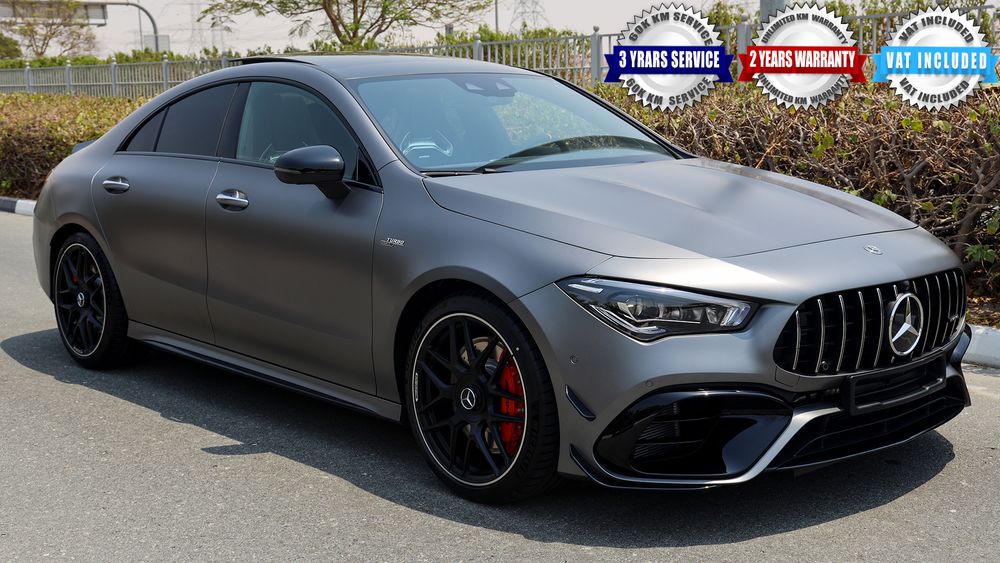Mercedes Benz Cla 45 Amg 2020 4matic Gcc 0km With 2 Yrs Open Mileage 3 Yrs Or 60k Km Servs Emc For Sale Aed 349 999 Grey Silver 2020