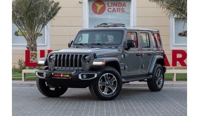 جيب رانجلر Unlimited Sahara 3.6L Jeep Wrangler Unlimited Sahara 2023 GCC under Agency Warranty with Flexible Do