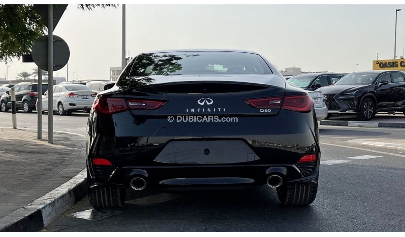 Infiniti Q60 Coupe Luxury Black Edition GCC Specs 3.0L Twin Turbo 6 Cylinders