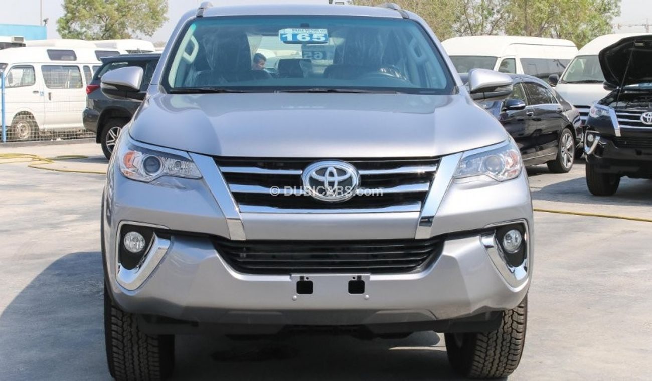 Toyota Fortuner 2.7L Petrol With Leather Seats and TV Silver Color