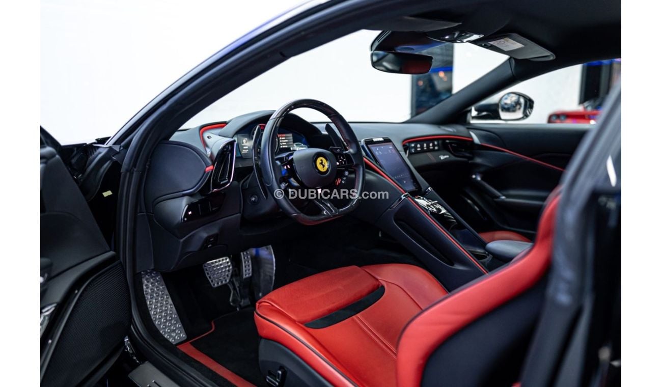 فيراري روما FERRARI ROMA | INTERIOR CARBON | TWO TONE INTERIOR | PASSENGER DISPLAY | RED BRAKE CALLIPERS