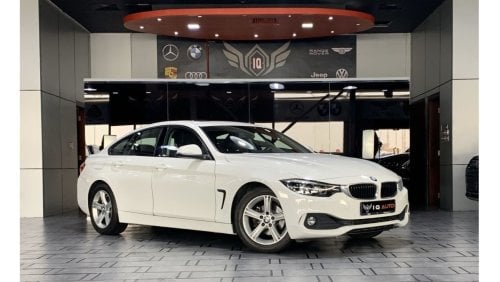 BMW 420i Sport Line AED 1,100 P.M | 2019 BMW 420i GRAN COUPE | AGMC SERVICE CONTRACT | UNDER WARRANTY | GCC |