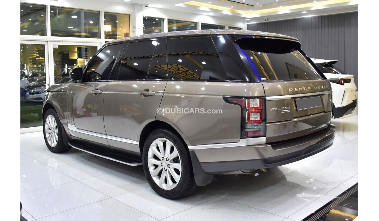 Land Rover Range Rover Vogue SE Supercharged EXCELLENT DEAL for our Range Rover Vogue SE Supercharged ( 2016 Model ) in Brown Color GCC Specs