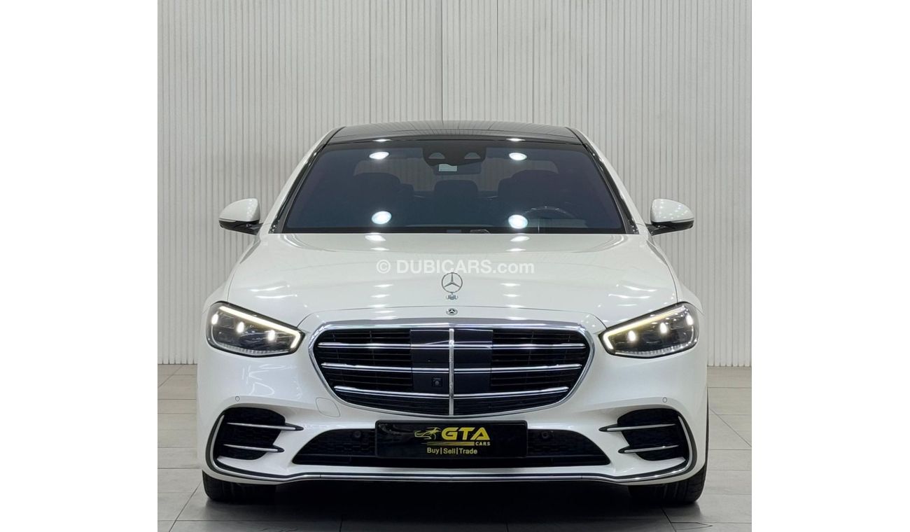 مرسيدس بنز S 580 4MATIC Exclusive 4.0L 2022 Mercedes S580 4Matic, 1 Year Warranty, Full Service History, GCC