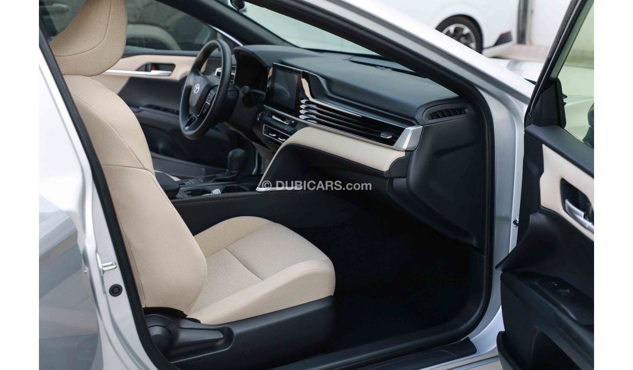 تويوتا كامري 2025 TOYOTA CAMRY E 2.5 - SILVER inside BEIGE | Export Only