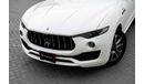 مازيراتي ليفونت 2.0T GT Hybrid GT | 4,700 P.M  | 0% Downpayment | Maserati Warranty!