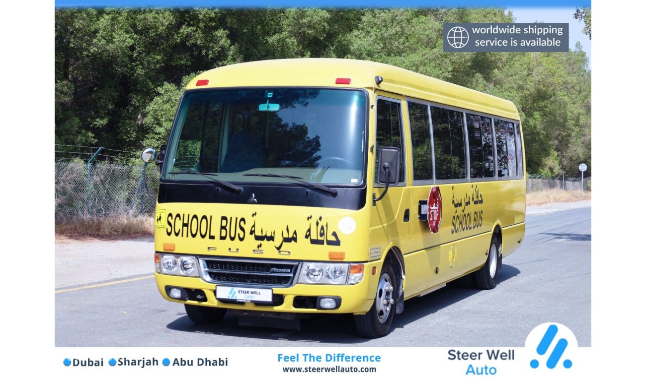 ميتسوبيشي فوسو Rosa 26 Seater School Bus 4.2L RWD - DSL MT - Excellent Condition - Good Condition