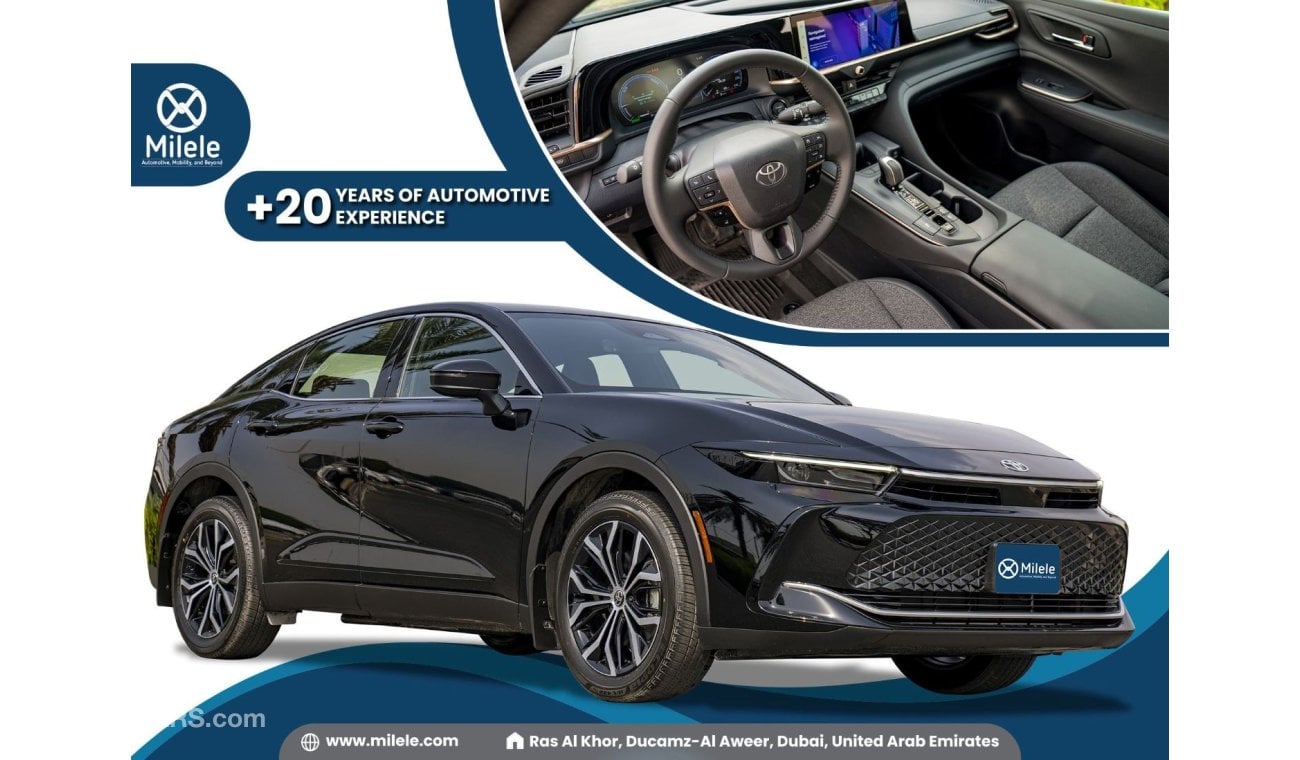 تويوتا كراون XLE 2.5L HYBRID AWD: FABRIC SEATS WITH 2-WAY LUMBAR, REAR CAMERA WITH SENSOR