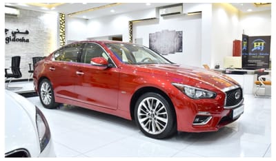 Infiniti Q50 EXCELLENT DEAL for our Infiniti Q50 2.0t ( 2018 Model ) in Red Color GCC Specs