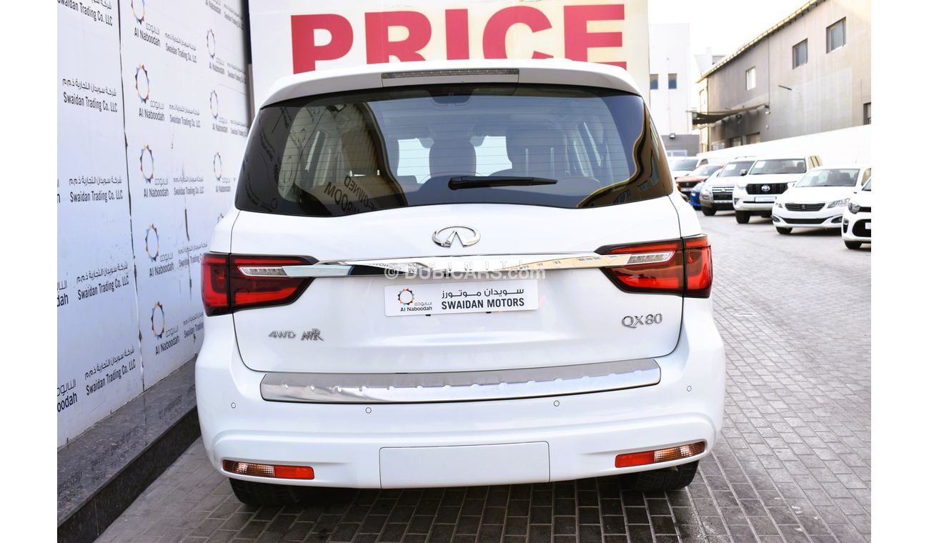 Infiniti QX80 AED 3359 PM | LUXURY 5.6L V8 4WD GCC DEALER WARRANTY