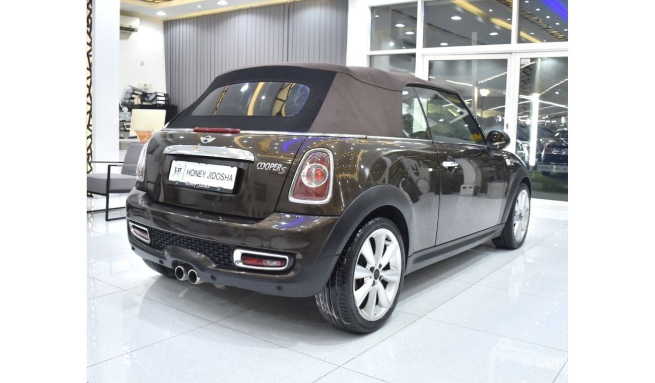 Mini Cooper S EXCELLENT DEAL for our Mini Cooper S Convertible ( 2011 Model ) in Brown Color GCC Specs