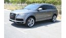 Audi Q7 FSI quattro S-Line 0% DP - FSH - AUDI Q7 S-LINE 3.0SC 2015 - FIRST OWNER - WELL MAINTAINED - GCC