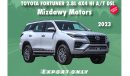 تويوتا فورتونر TOYOTA FORTUNER 2.8L 4X4 HI A/T DSL (EXPORT ONLY)