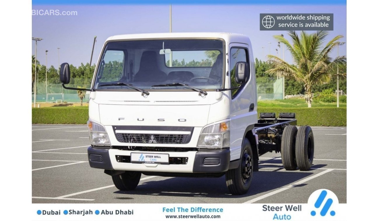 Mitsubishi Canter Fuso Wide Cab Chassis Truck Diesel 5 Speed M/T - Power Steering - Book Now