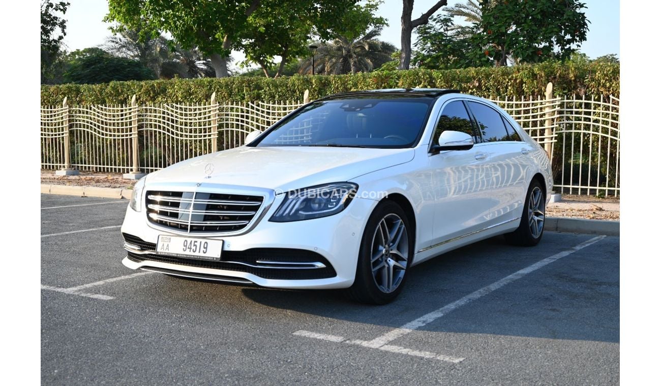 مرسيدس بنز S 560 0% DP- ACCIDENT FREE - UNLIMITED KM WARRANTY - MERCEDESE S560 4-MATIC LEXURY 2018  - JAPANESE SPECS