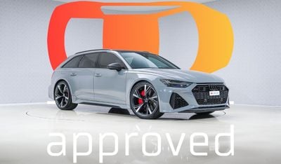 أودي RS6 A6 Avant TFSI Quattro - AED 6,765 P/M - Warranty till 03/2027