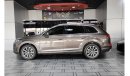 Audi Q7 AED 1,700 P.M | 2016 AUDI Q7 45 TFSI QUATTRO 3.0 L | 7 SEATS | GCC | UNDER WARRANTY