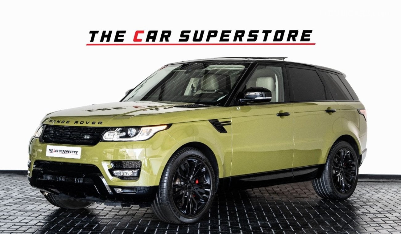 لاند روفر رينج روفر سبورت (آخر) 2015 - RANGE ROVER SPORT - GCC - V6 - PISTACHIO GREEN SPECIAL PAINT