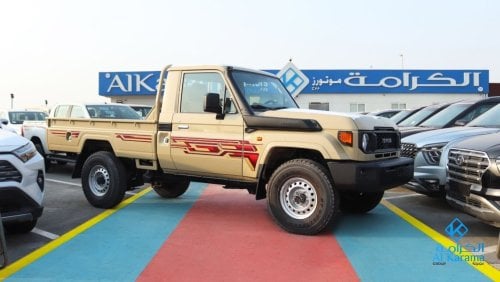 Toyota Land Cruiser Pick Up Toyota LC79 4.5L V8 Single Cabin      Spec region - GCC Engine size -4.5L V8 Fuel type - Diesel Fuel