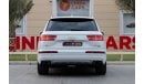 Audi Q7 45 TFSI quattro Audi Q7 45TFSI Quattro 2016 GCC under Warranty with Flexible Down-Payment.