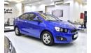 شيفروليه سونيك EXCELLENT DEAL for our Chevrolet Sonic ( 2012 Model ) in Blue Color GCC Specs