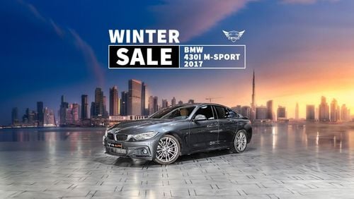 BMW 430i M Sport AED 1,300 P.M | 2017 BMW 430i M-SPORT | UNDER WARRANTY | GCC | SUNROOF