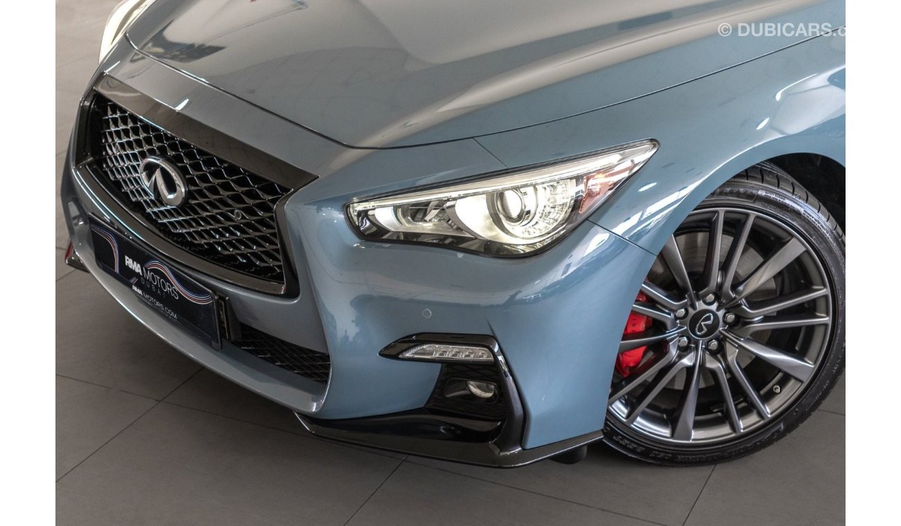 إنفينيتي Q50 ريد سبورت 400 2021 Infiniti Q50 S Red Sport  3.0L V6 / Full Infiniti History & Infiniti Warranty