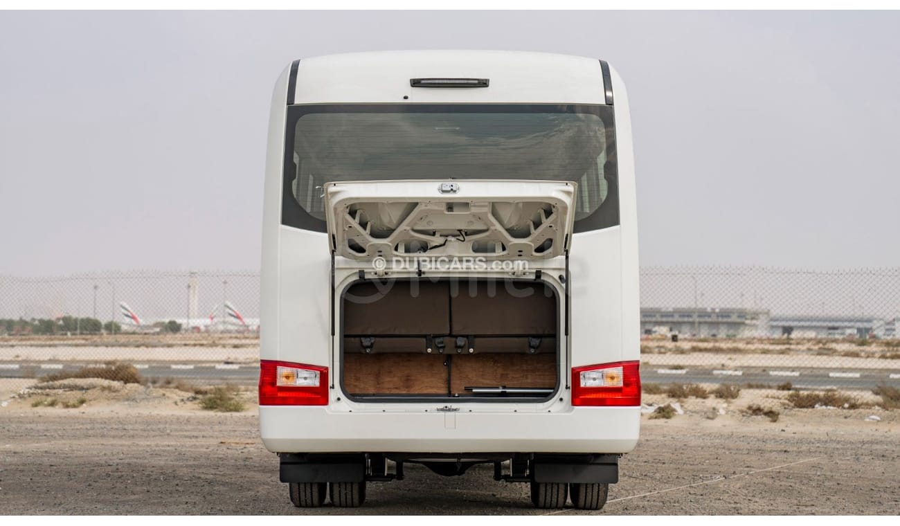 Toyota Coaster 2.7L PETROL 30-SEATER: WITH MANUAL AC, SNORKEL, AND ABS