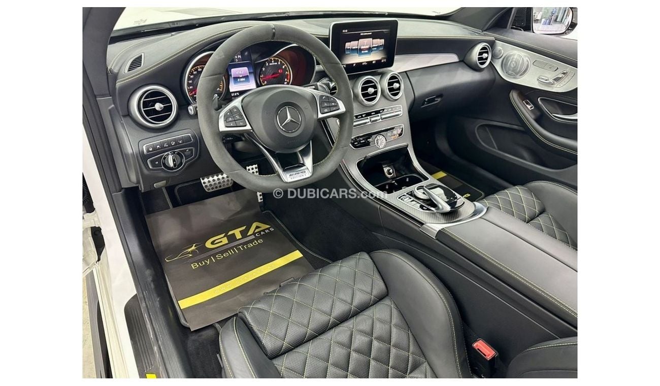 Mercedes-Benz C 63 AMG 2017 Mercedes Benz C63S AMG Coupe Edition 1, Full Mercedes / Silber Arrows Service History, GCC