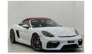 Porsche 718 Spyder 2020 Porsche 718 Spyder Manual, Feb 2026 Porsche Warranty, Full Porsche Service History, GCC