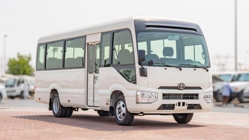 تويوتا كوستر 2024 Toyota Coaster 4.0L Diesel MT 22 seaters Electric doors with Fridge (Export Price)