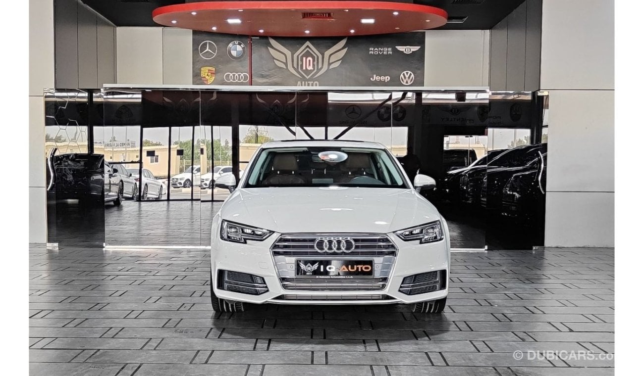 Audi A4 40 TFSI S-Line AED 1,200 P.M | 2018 AUDI A4 S-LINE 2.0L | UNDER WARRANTY | GCC | WITH SUNROOF